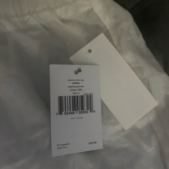 NWT Kate spade white cover up shorts. - Picture 4 of 4